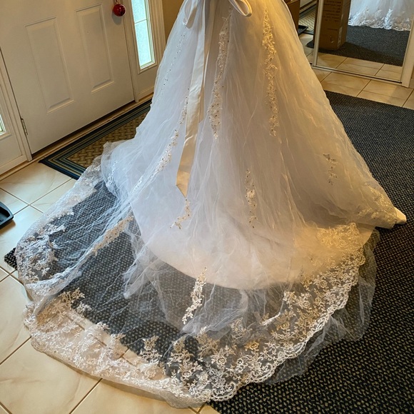 Custom-Made Beaded Wedding Dress - Picture 4 of 8